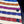 Load image into Gallery viewer, Mens multi, white, guatemalan, fabric, vest, with strips, buttons, handcrafted, black, satin back., close view