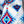 Load image into Gallery viewer, White Diamond Stars, Long Throw Over. Our, indigenous, traditions, oitclothing, design, diamond star patterns, fabric, versatile layering for any occasion.