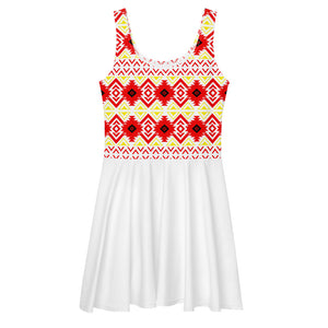 Sun Arrow Skater Dress dress Aboriginal, American Indian, business, clothing, clothing line, comfortable, dress, Elastic, Fashion, favorite, first, first nation, fit, fitted, flowy, formal, I