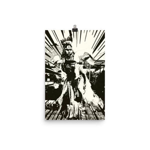 Grass Dancer (JN) Poster Poster art, dance, grass, indigenous, native, oit, our, poster, powwow, traditions - Our Indigenous Traditions Clothing Brand