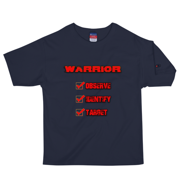 “Observe, Identify, Target” Champion Tee Champion Tee Aboriginal, america, american, champion, comfort, comfortable, Cotton, Fall, Fashion, fit, fitness, Indian, Indigenous, indigneous, M