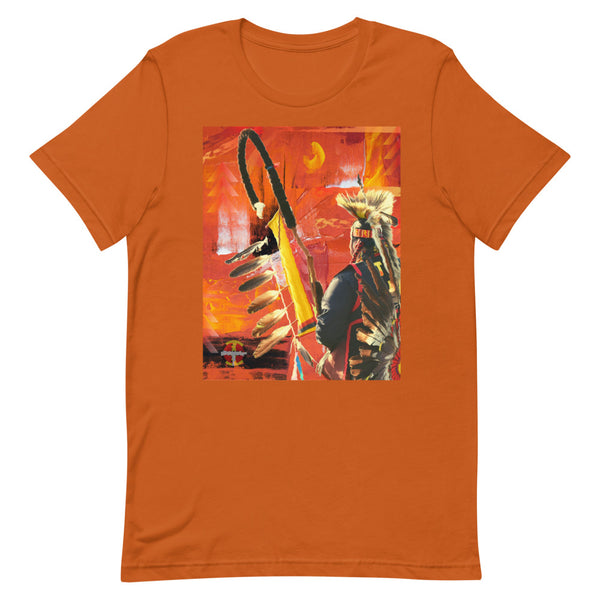ConFlagration Tee Shirts & Tops america, American Indian, clothing line, conflageration, flag staff, indigenous, johnny nieto, native, northern traditional, our indigenous traditions, shirt, 