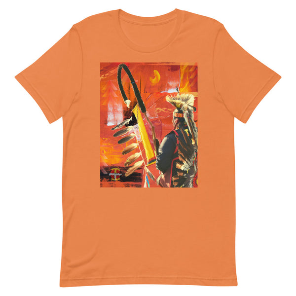 ConFlagration Tee Shirts & Tops america, American Indian, clothing line, conflageration, flag staff, indigenous, johnny nieto, native, northern traditional, our indigenous traditions, shirt, 