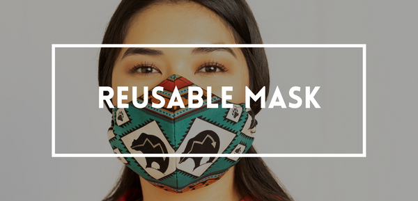 our indigenous traditions reusable face masks with different colors OIT CLothing
