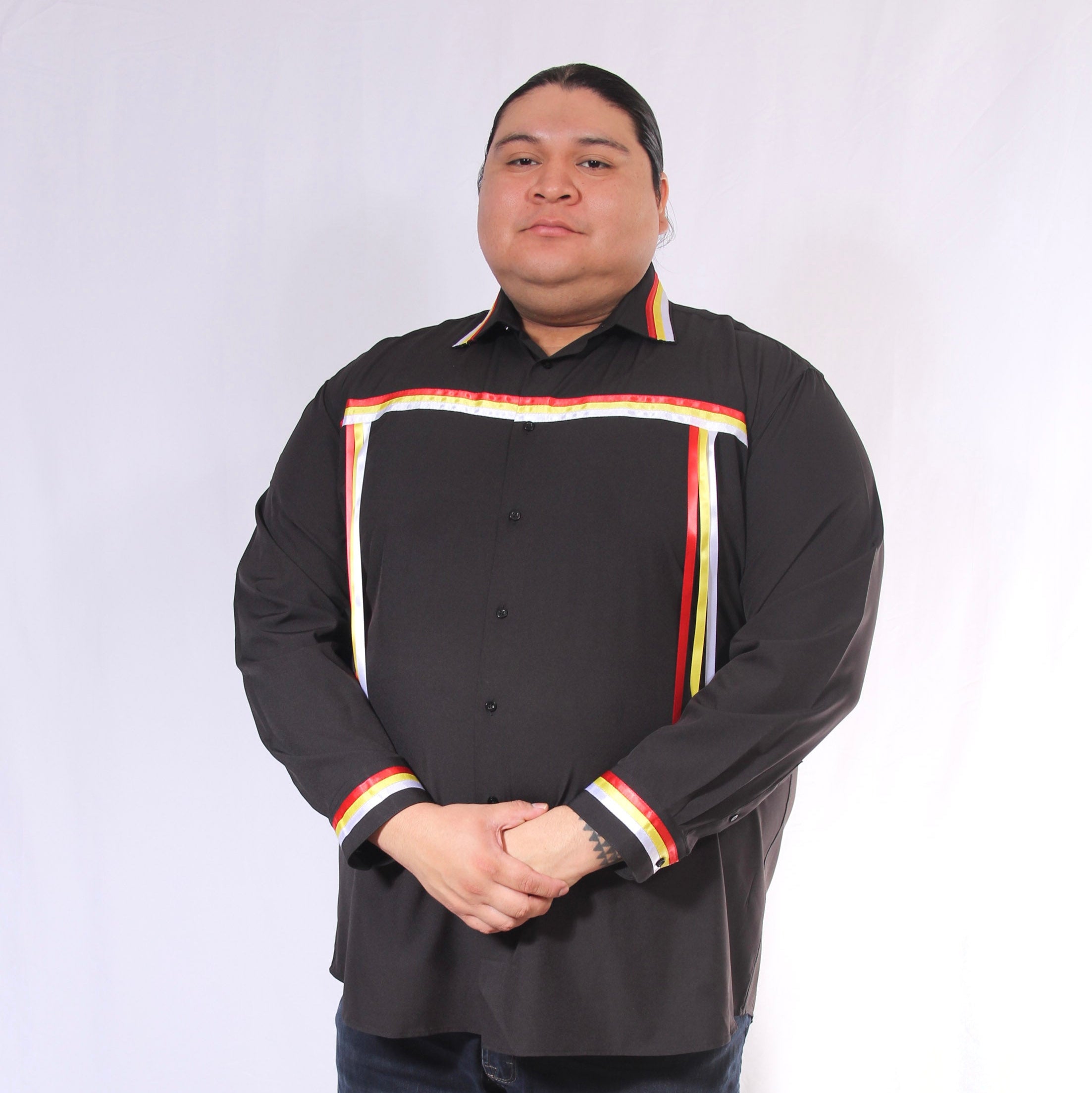 【COLOR iN ID】Big Ribbon T-shirt Four Corners Ribbons Shirt | Our Indigenous Traditions – Our