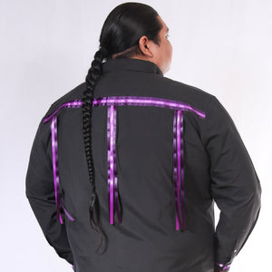 Purple Black Long-Sleeve Ribbon Shirt Ribbon Shirt, Indigenous, indigenous unity, Native, oit, Our, Powwow, ribbon shirt, Traditions - Our Indigenous