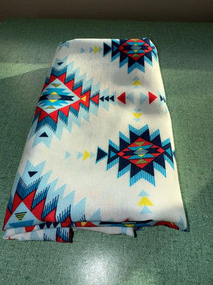 White Diamond Stars Mini Scarf - Our Indigenous Traditions 