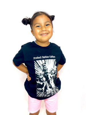 Youth "Protect Native Culture" Tee Tee clothing, culture, dance, indigenous, kids, native, native american, native american brand, native brand, native pride, oit, powwow, protect, tribe, you