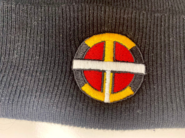 “OIT Logo” Embroidered Beanie Head Gear beanie, cold, Fall, Fashion, head, headgear, Indian, Indigenous, logo, Native, oit, Our, Powwow, Traditions, winter - Our Indigenous Traditions Clo