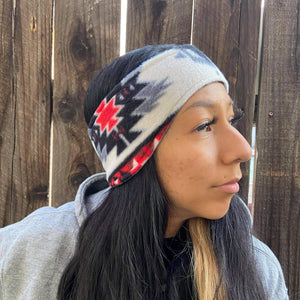 Reversible Ear Warmers Headband clothing, cold, fleece, head, headband, headgear, indigenous, OIT, oitclothing, our, traditions, winter - Our Indigenous Traditions Clothing Brand