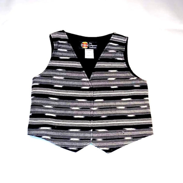 Black/White Youth Vest Youth Vest Blue, boys, comfortable, Cotton, Fall, Fashion, Indian, Indigenous, indigenous unity, Men, Mens, Native, oit, Our, Powwow, Shirt, Spring, Style, toddler, Tra