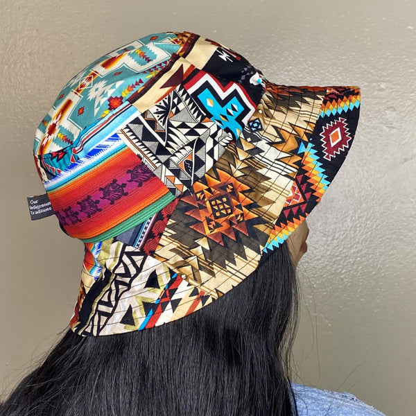 Reversible Mix Bucket Hat - Fashion Statement hat accessories, accessory, american, American Indian, black, business, cap, comfort, comfortable, comfy, cool, Cotton, family, Fashion, favorite