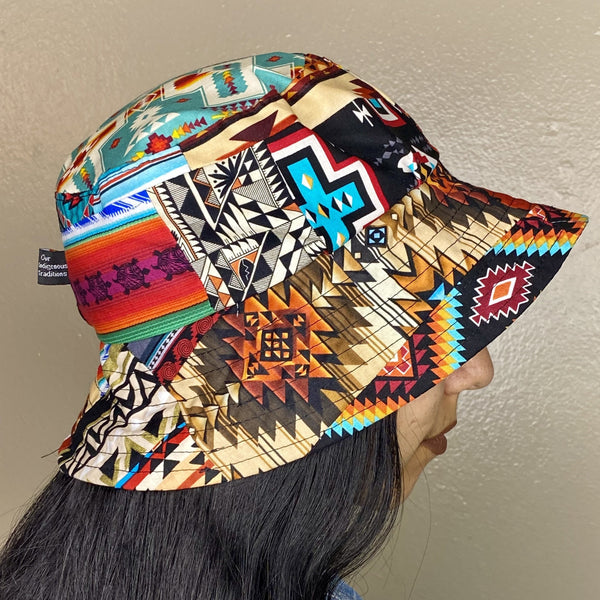 Reversible Mix Bucket Hat - Fashion Statement hat accessories, accessory, american, American Indian, black, business, cap, comfort, comfortable, comfy, cool, Cotton, family, Fashion, favorite