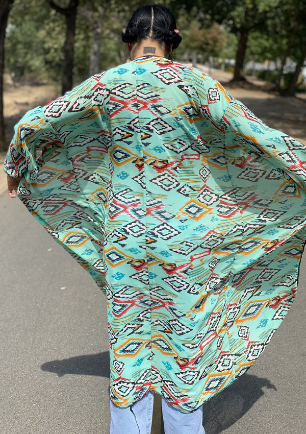 Mint Long Throw Over throwovers american, American Indian, black, blue, canada, Cardigan, clothing, clothing line, comfort, comfortable, culture, diamond, fabric, Fall, family, Fashion, first