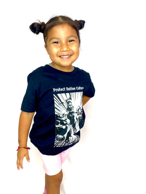 Youth "Protect Native Culture" Tee Tee clothing, culture, dance, indigenous, kids, native, native american, native american brand, native brand, native pride, oit, powwow, protect, tribe, you