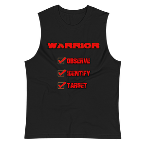 “Observe, Identify, Target” Warrior Tank Tank Top Aboriginal, comfortable, Fall, Fashion, Indian, Indigenous, Native, native american, oit, Our, popular, Powwow, Spring, tradition, Tradit