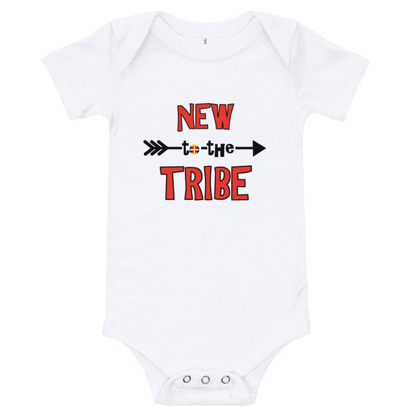New to the Tribe Baby Bodysuit Red/Black Kids & Babies Aboriginal, accessories, america, American Indian, baby, baby bodysuit 24 months, baby bodysuit 36 month, baby bodysuit jumpsuit, baby b