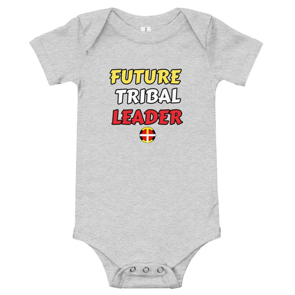 "Future Tribal Leader" Baby Onesie Onesie childrens, clothing, indigenous, kids, leader, native, oit, spring, toddler, tribe - Our Indigenous Traditions Clothing Brand