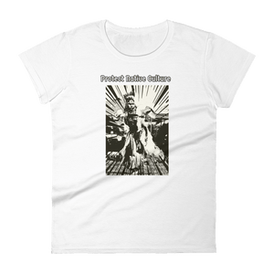 Women's Protect Native Culture" Tee Tee clothing, culture, dance, indigenous, native, oit, powwow, protect, tribe, woman - Our Indigenous Traditions Clothing Brand