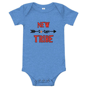 New to the Tribe Baby Bodysuit Red/Black Kids & Babies Aboriginal, accessories, america, American Indian, baby, baby bodysuit 24 months, baby bodysuit 36 month, baby bodysuit jumpsuit, baby b