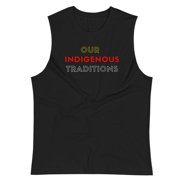 OIT Shadows-Sleeve Cut Tee Tank Top Aboriginal, american, American Indian, basketball, champion, clothing, clothing line, culture, cut top, exercise, fitness, gym, indigenous, muscle, native,